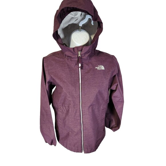 The North Face Girls Large Venture Jacket Purple Waterproof Hooded EUC - Picture 1 of 12